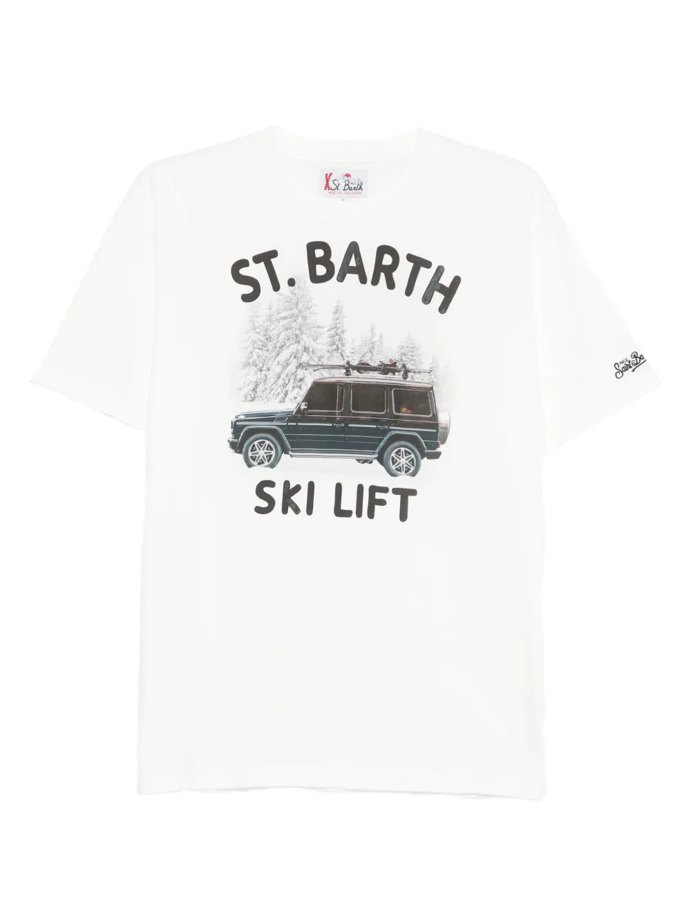 MC2 Saint Barth Ski Lift T-shirt | White | Image 1