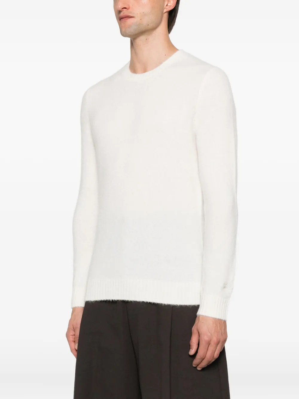 Mc2 Saint Barth Regent Crew-neck Sweater In White