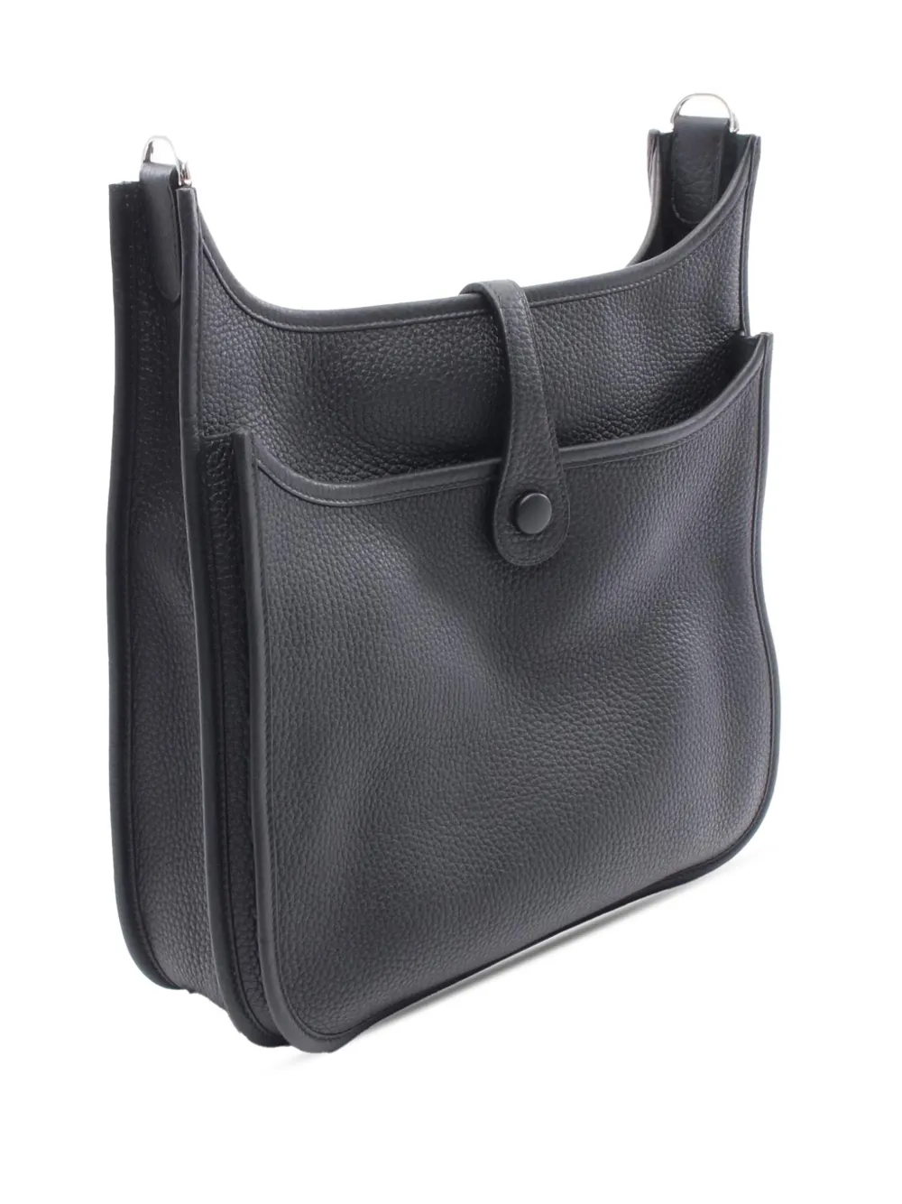 Pre-owned Hermes 2025 Clemence Evelyne Iii 29 Crossbody Bag In Black