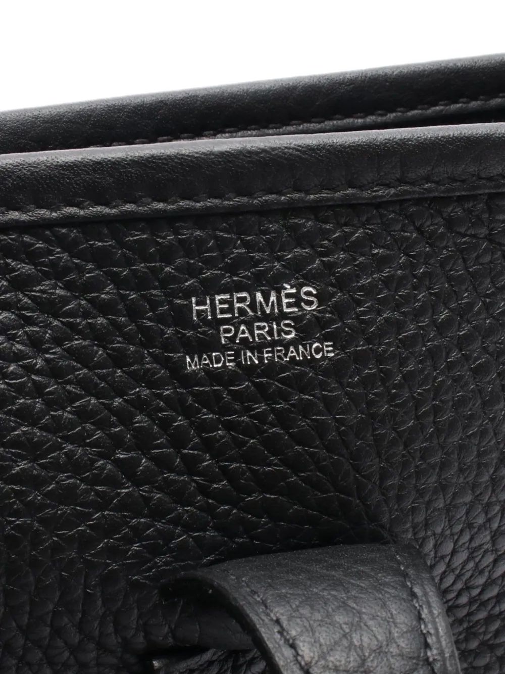 Pre-owned Hermes 2025 Clemence Evelyne Iii 29 Crossbody Bag In Black