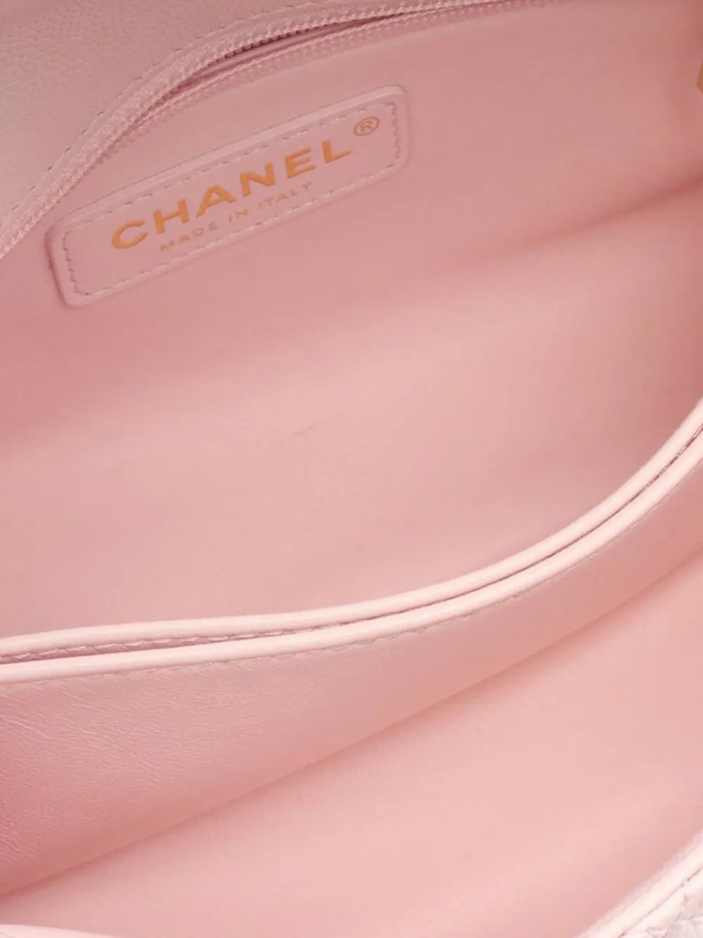 Pre-owned Chanel 2021-2025 Mini Caviar Coco Top Handle Bag Satchel In Pink