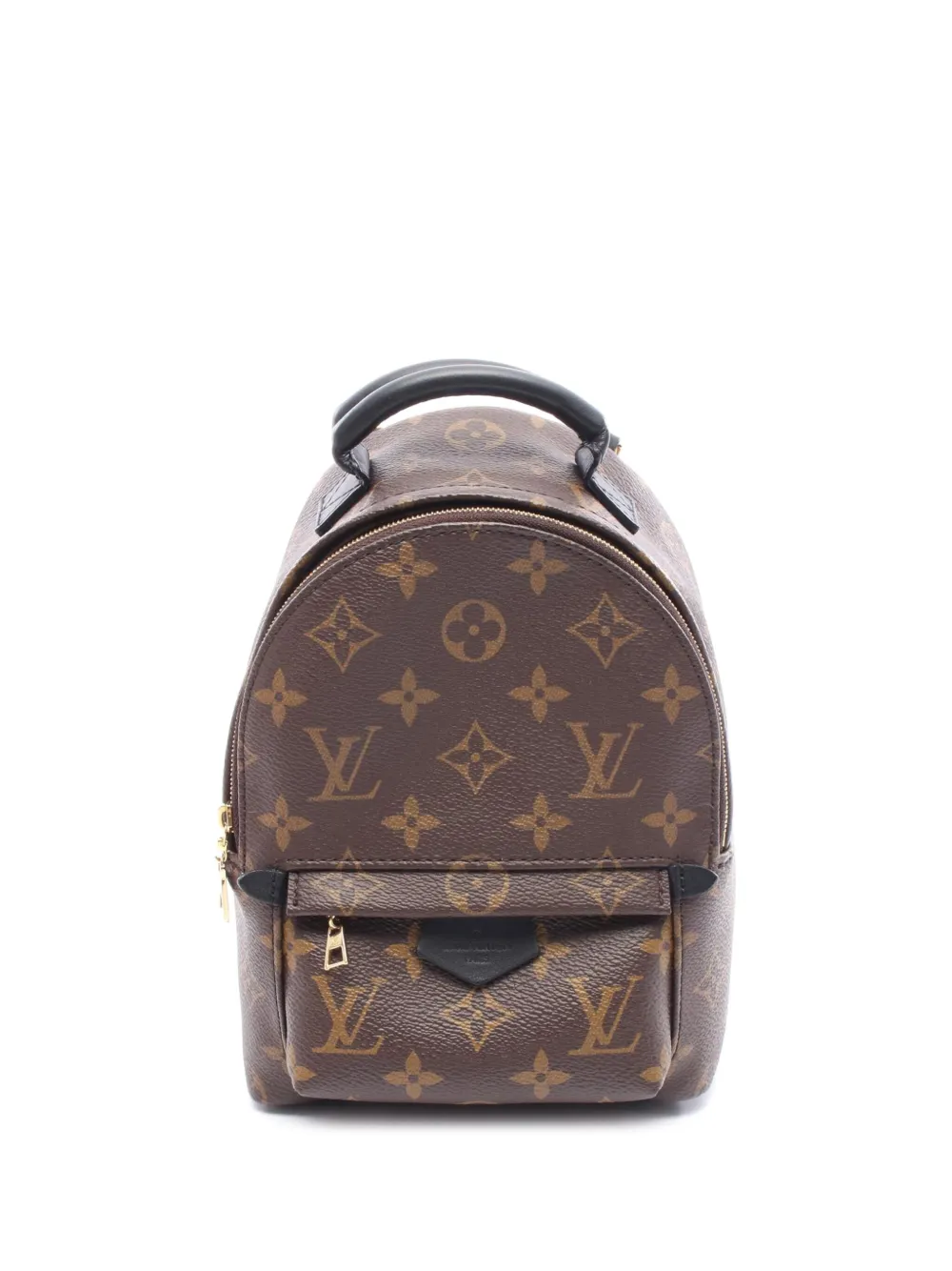 Pre-owned Louis Vuitton 2020 Monogram Mini Palm Springs Backpack In Brown