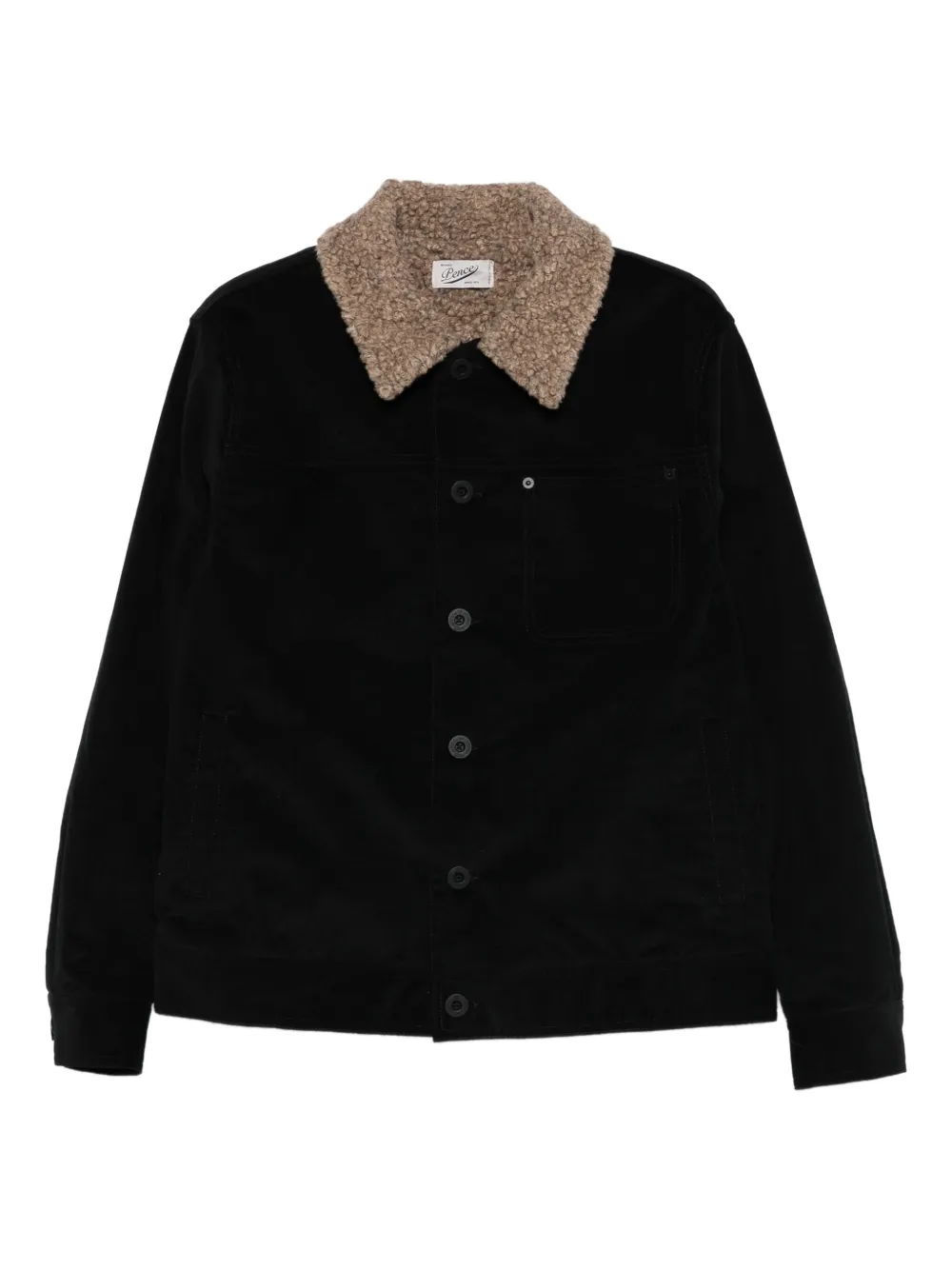 Pence shearling-collar buttoned | Black | Image 1