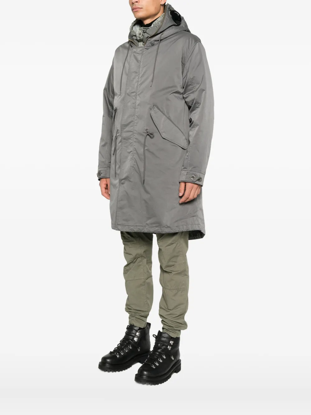 C.P. Company Micro Kei jas met capuchon en trekkoord Grijs