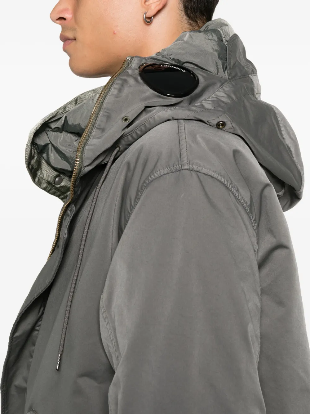 C.P. Company Micro Kei jas met capuchon en trekkoord Grijs