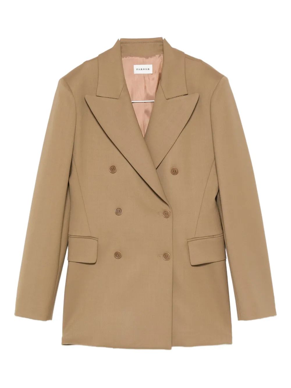 P.a.r.o.s.h Double-breasted Blazer In Brown
