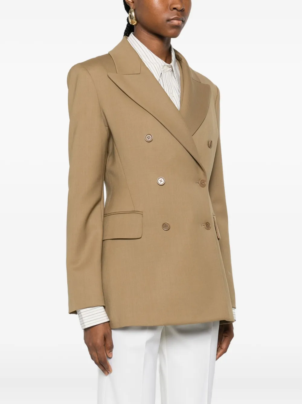 P.a.r.o.s.h Double-breasted Blazer In Brown