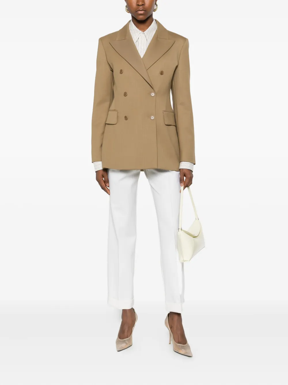 P.a.r.o.s.h Double-breasted Blazer In Brown