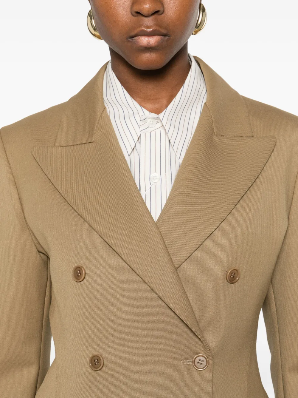 P.a.r.o.s.h Double-breasted Blazer In Brown