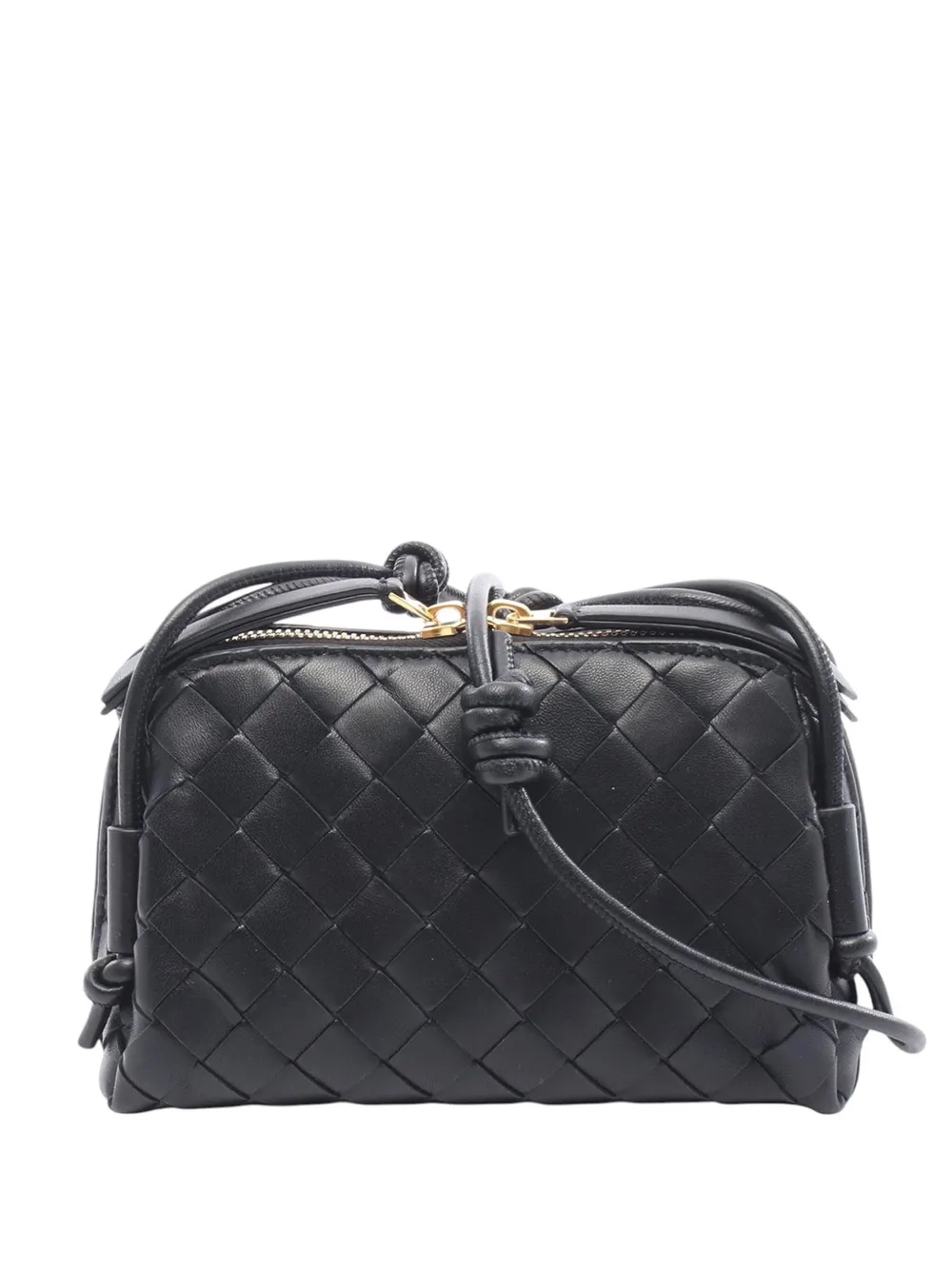 Сумка через плечо Bottega Veneta, бывшая в употреблении на 2012-2025 годы, из овечьей кожи Intrecciato Concert Pouch