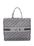 Christian Dior Pre-Owned 2018 Large Oblique Canvas Book tote bag - Blue