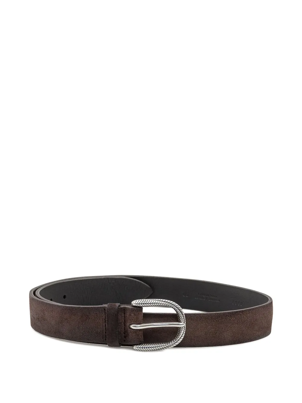 Orciani ceinture en daim à design gravé | marron | Image 1