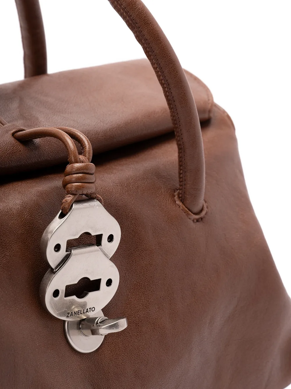 Zanellato Small Dotta Shoulder Bag In Brown