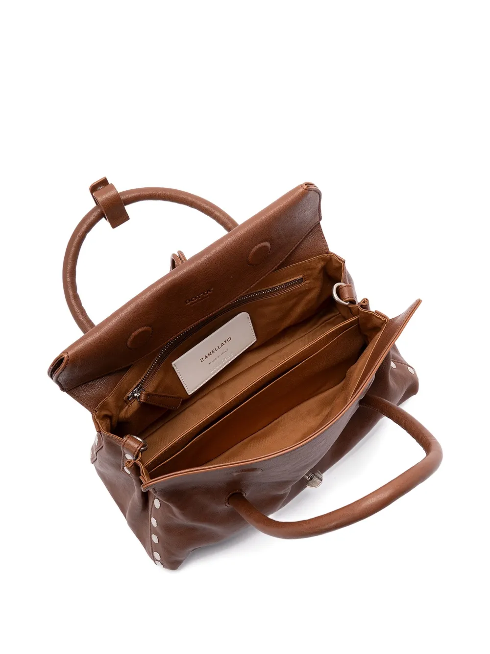 Zanellato Small Dotta Shoulder Bag In Brown