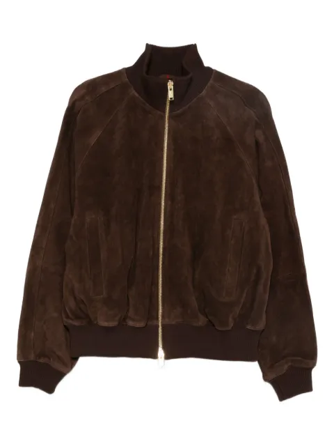 Baracuta zip-up suede jacket