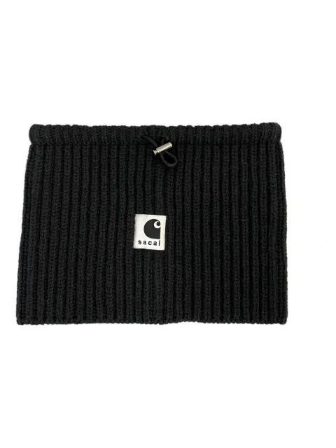 sacai x Carhartt WIP ribbed logo neck warmer