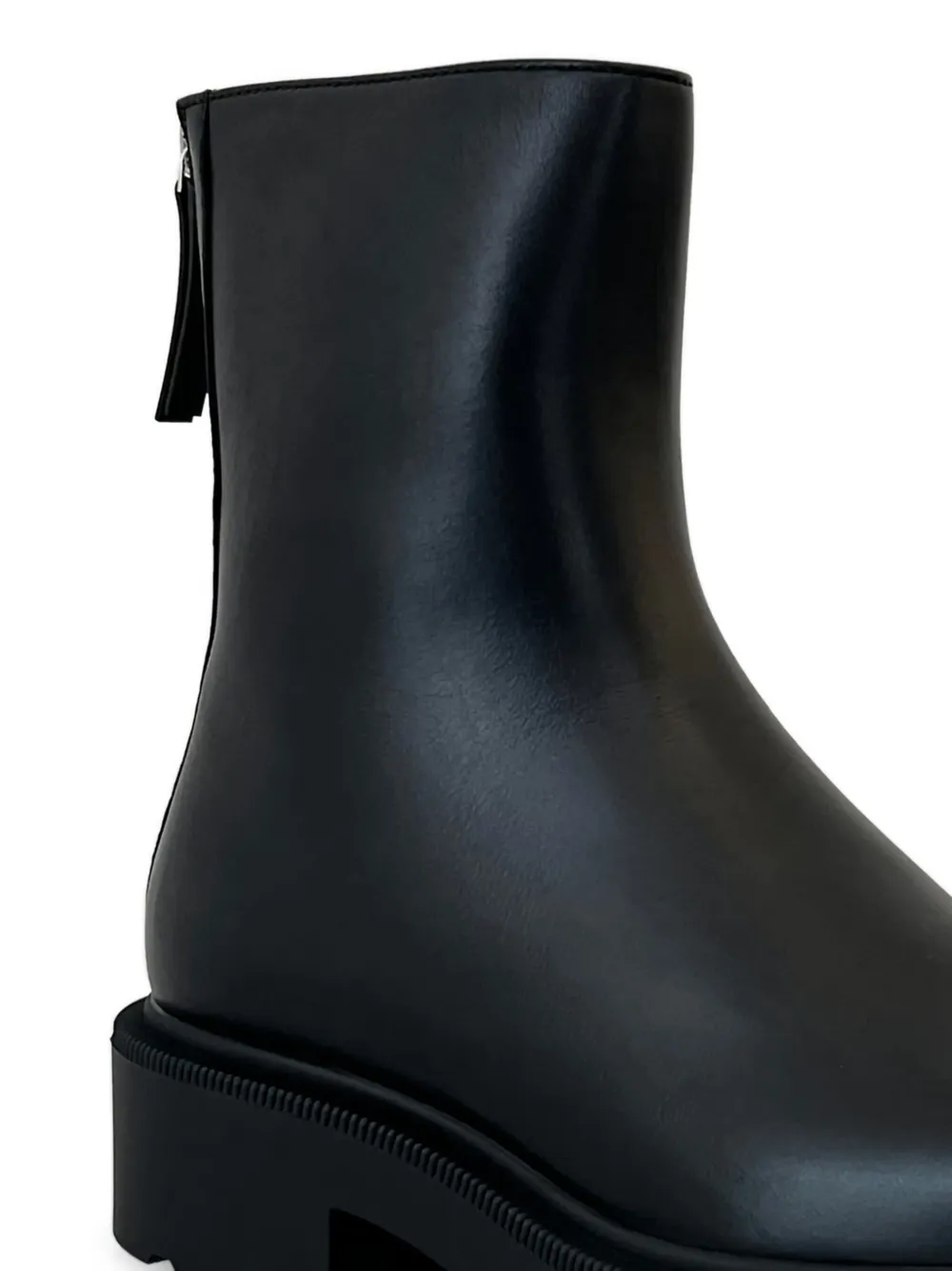 The Row Nobilis Leather Boots In Black