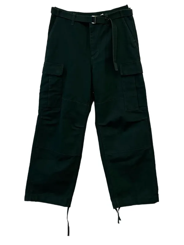 Sacai X Carhartt WIP Belted Cargo Pants in Green