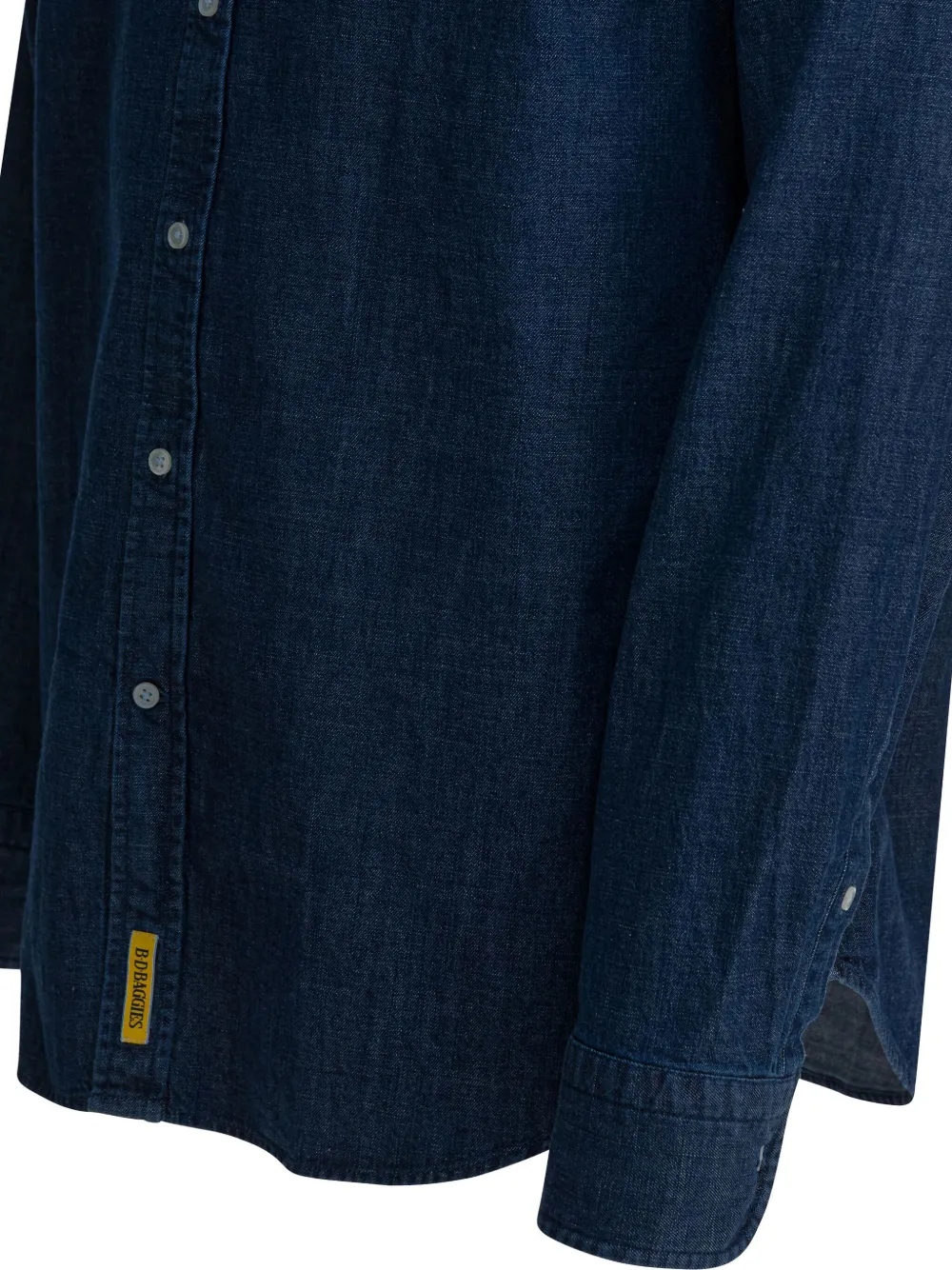 Bd Baggies Buttoned Cotton Shirt In Blue