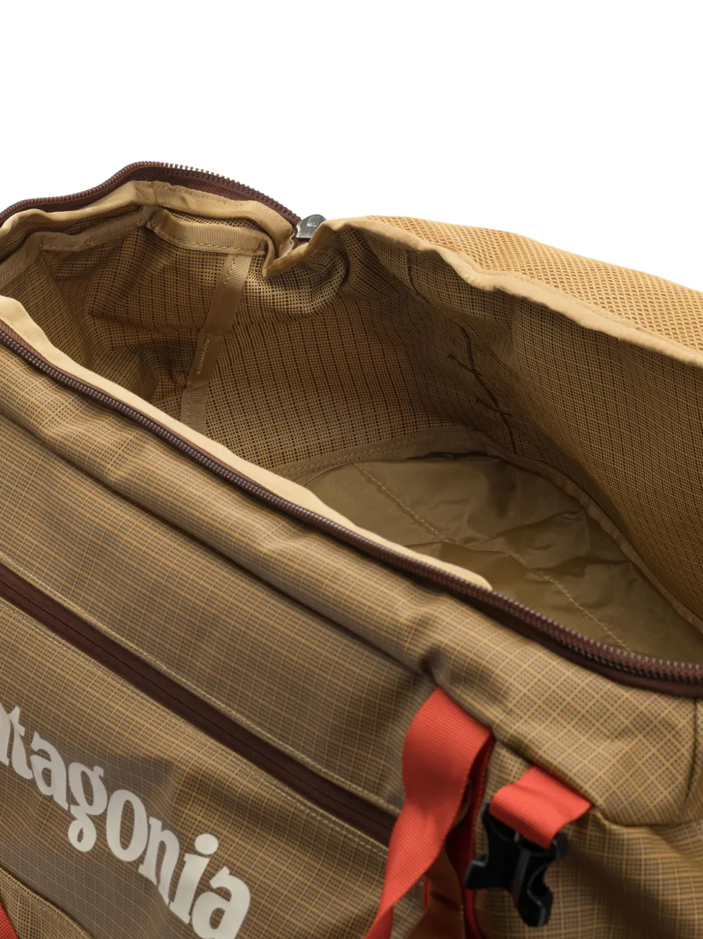 Patagonia Back Hole 55l Zip-up Duffle Bag In Brown