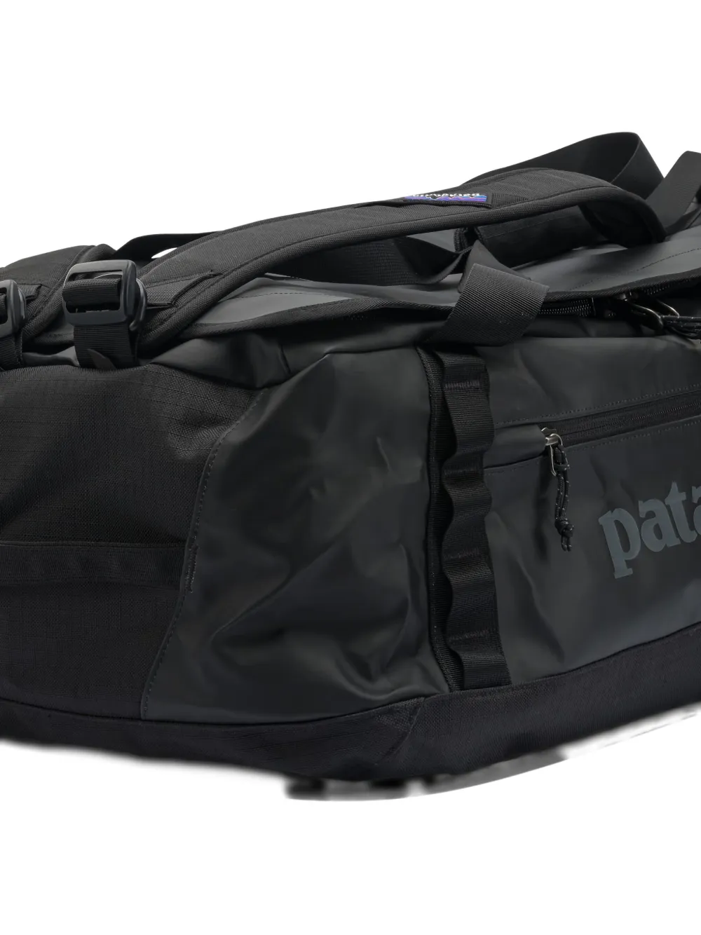 Patagonia Black Hole 40l Zip-up Duffel Bag In Black