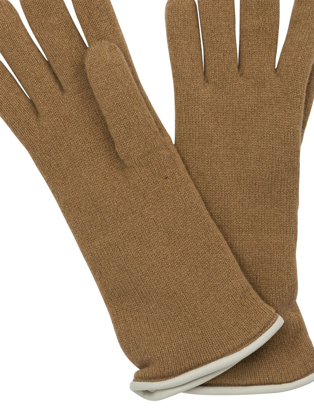 Restelli knitted gloves - Bruin