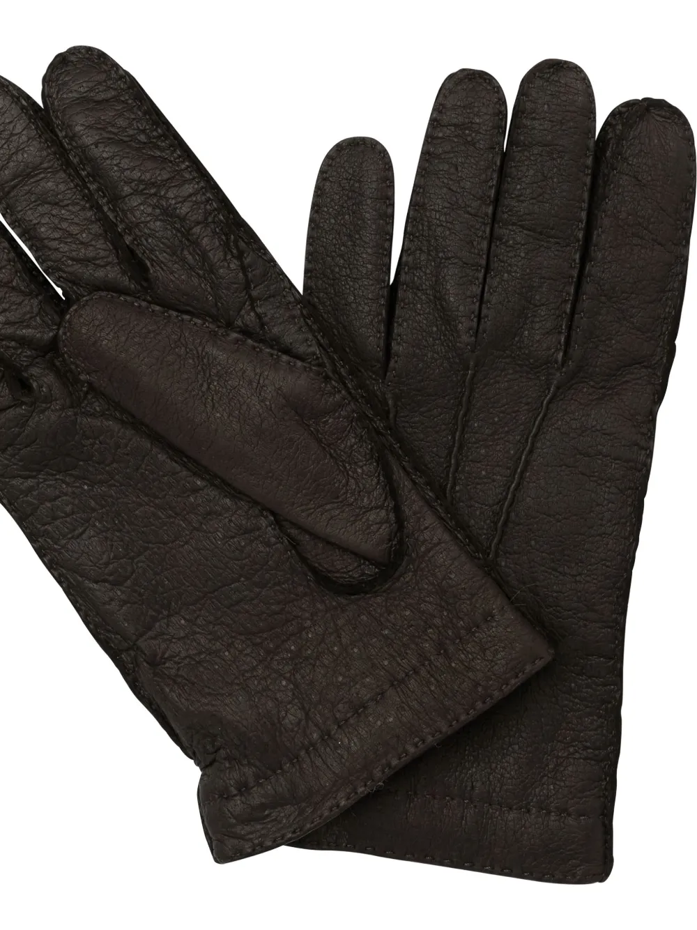 Restelli leather gloves - Bruin