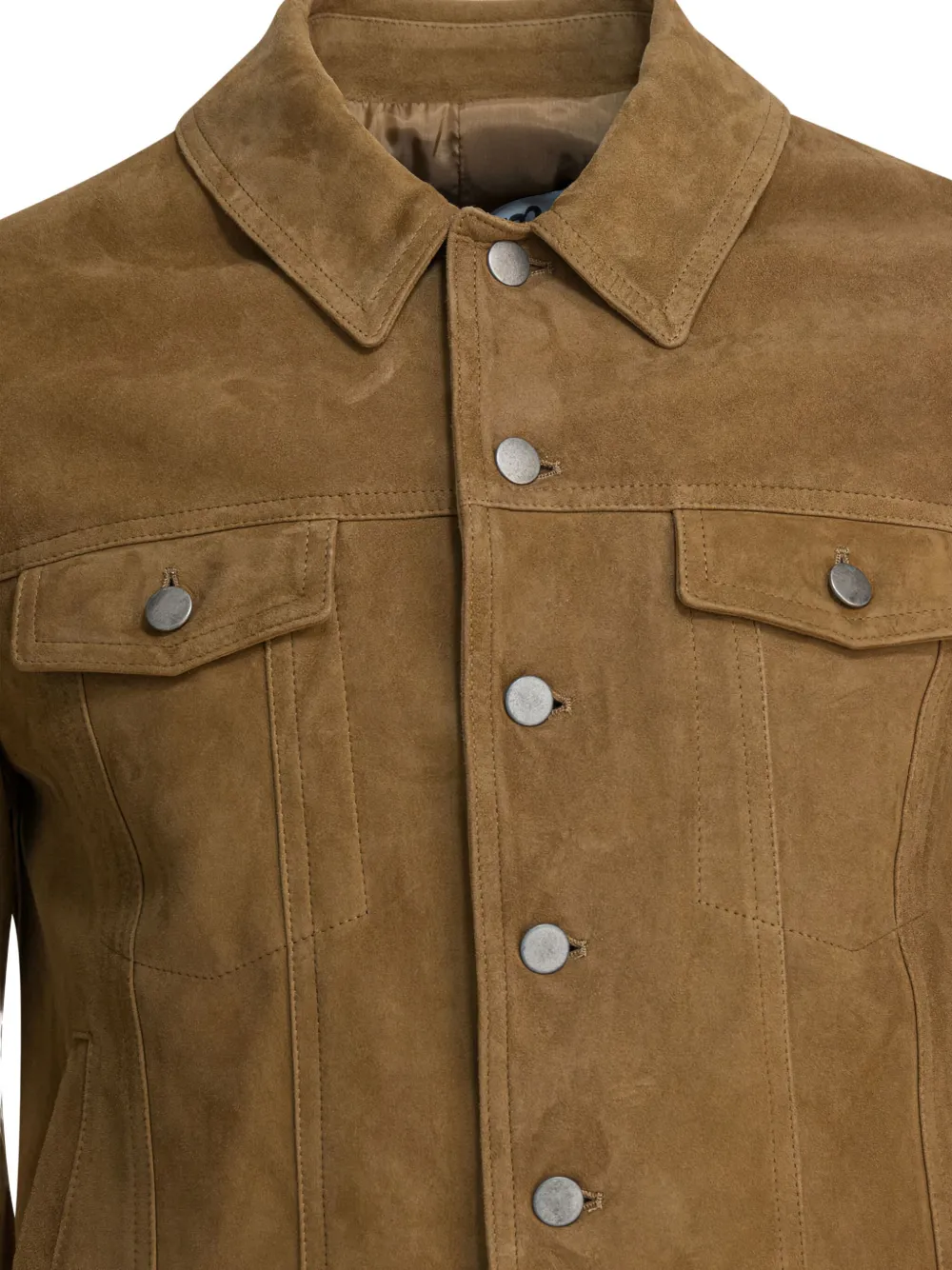 Pocketed Suede Jacket