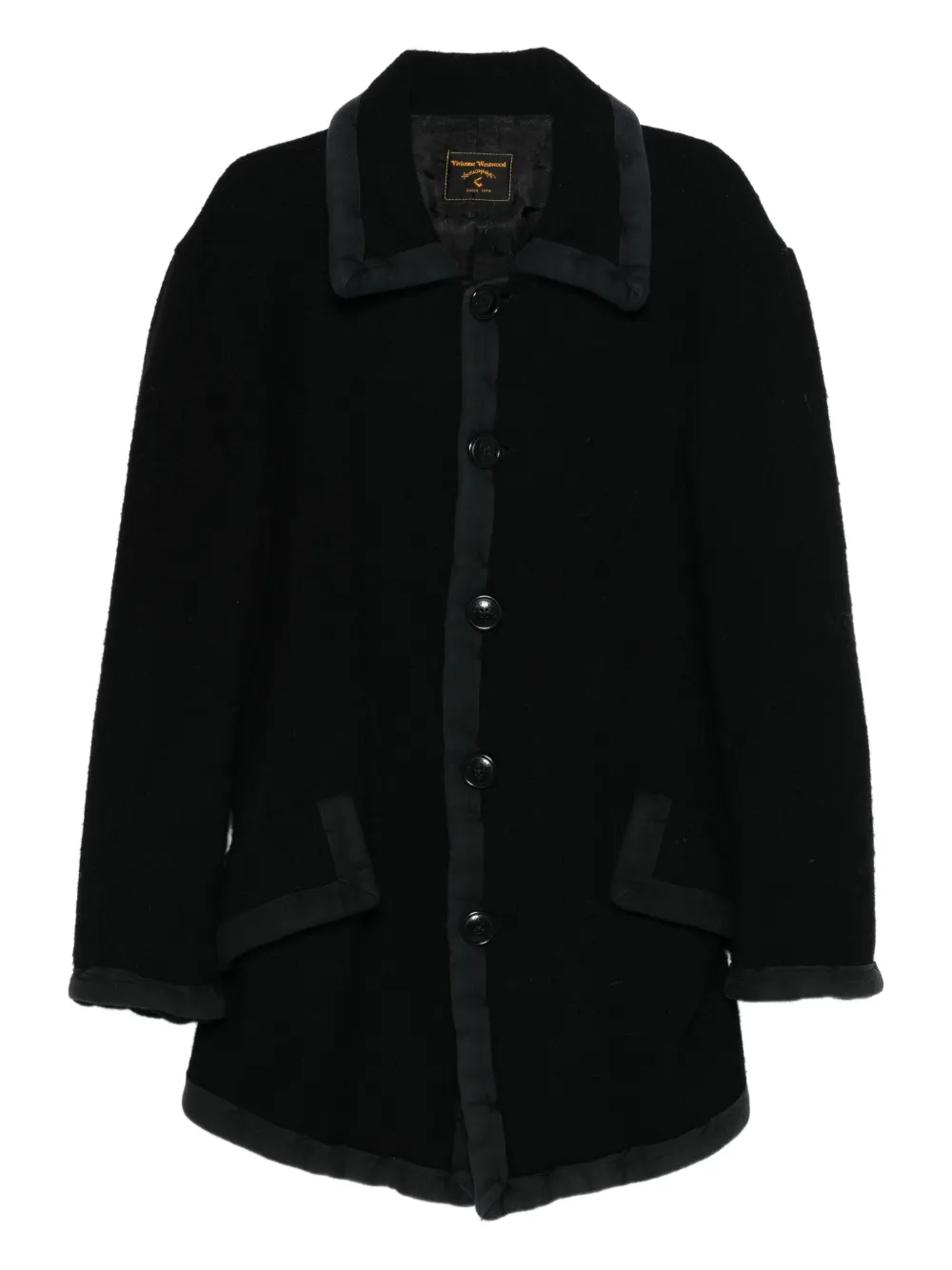 Vivienne Westwood Pre-Owned 1990s wool single-breasted coat - Nero