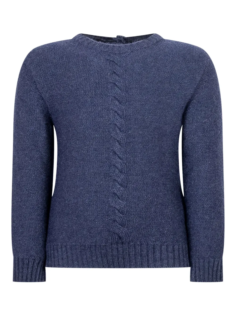 L'ORSOBRUNO pull Atria en maille torsadée | bleu | Image 1