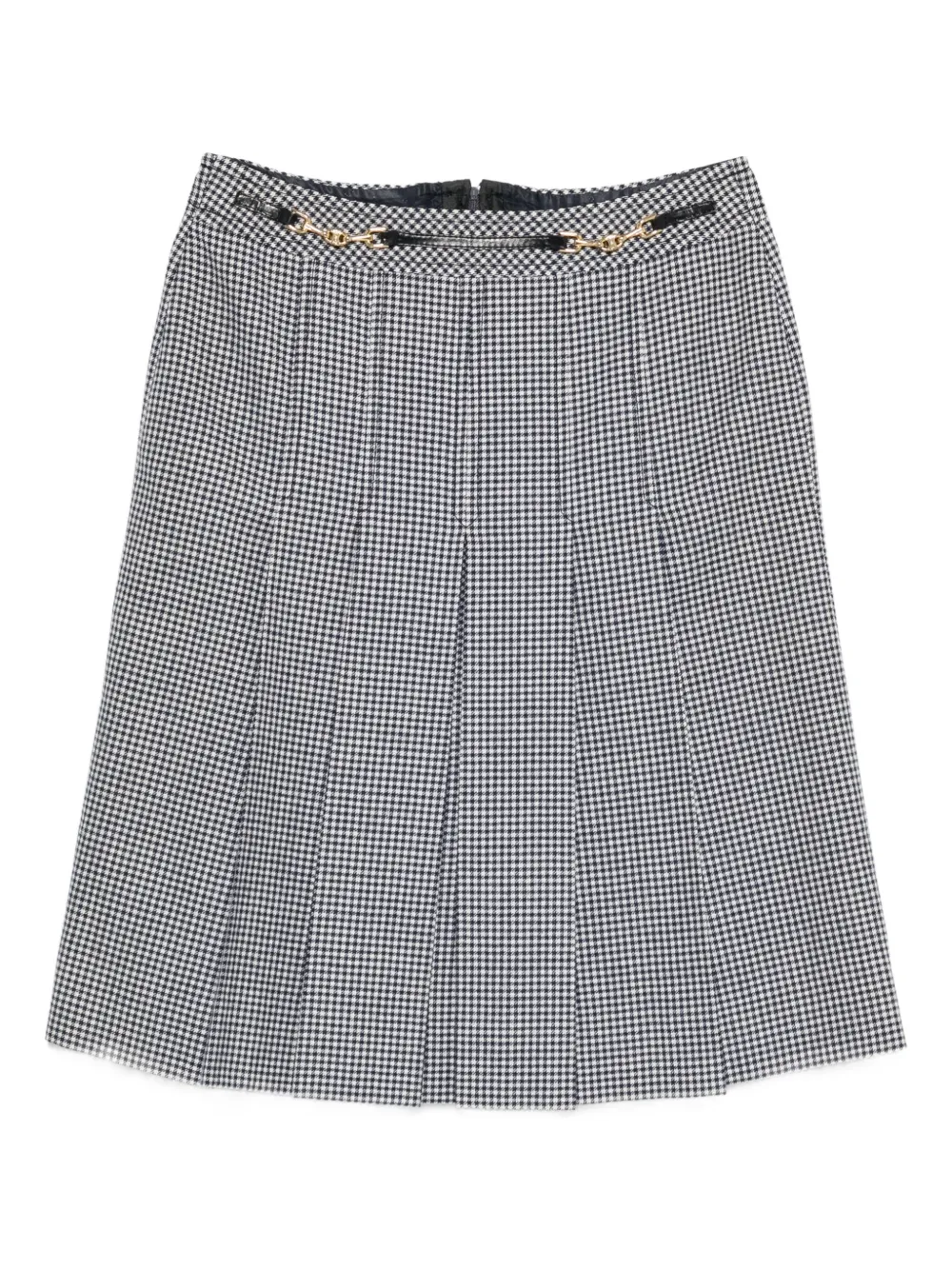 Celine Pre-Owned 1970s Triomphe wool skirt | Grey | Image 1