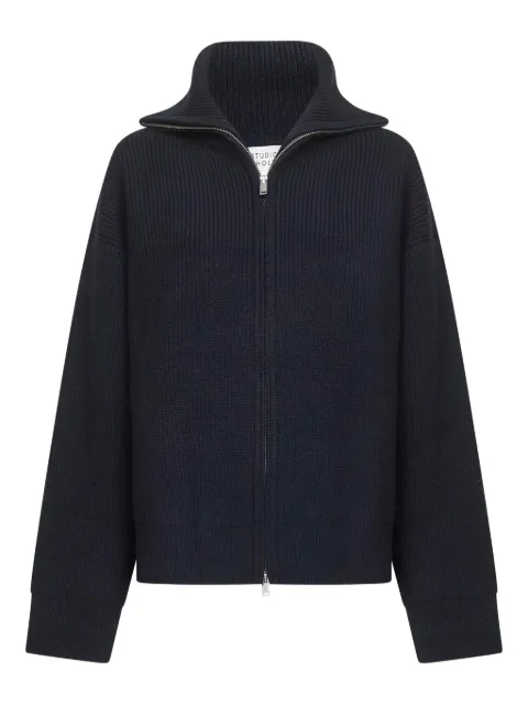 Studio Nicholson Sandos geribbeld vest met rits