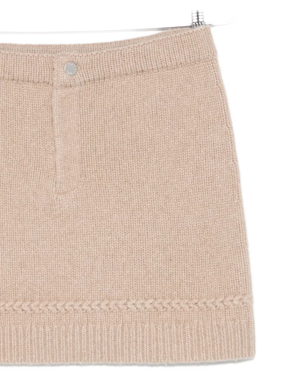 Guest In Residence Knitted Mini Skirt In Neutral
