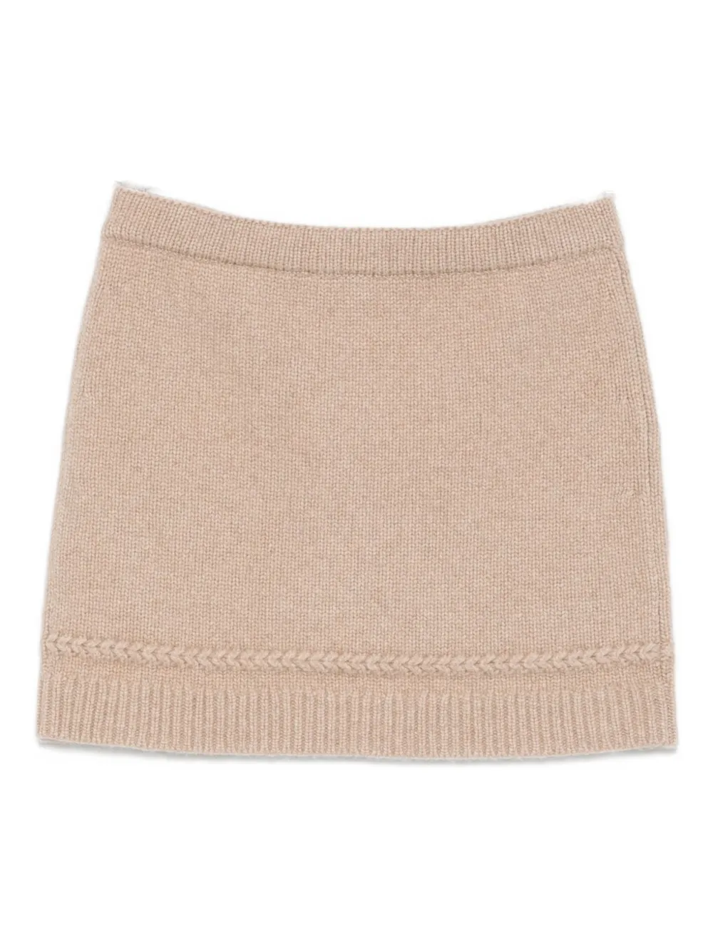 Guest In Residence Knitted Mini Skirt In Neutral