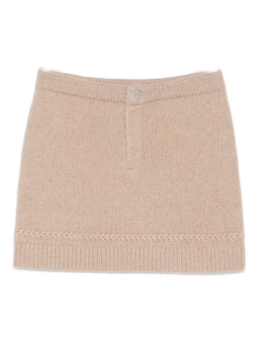 Guest In Residence Knitted Mini Skirt In Neutral