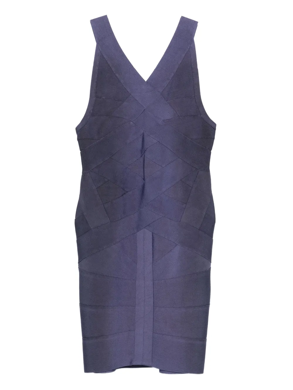 Hervé Léger Pre-Owned vestido con cuello en V 1990 | morado | Image 1