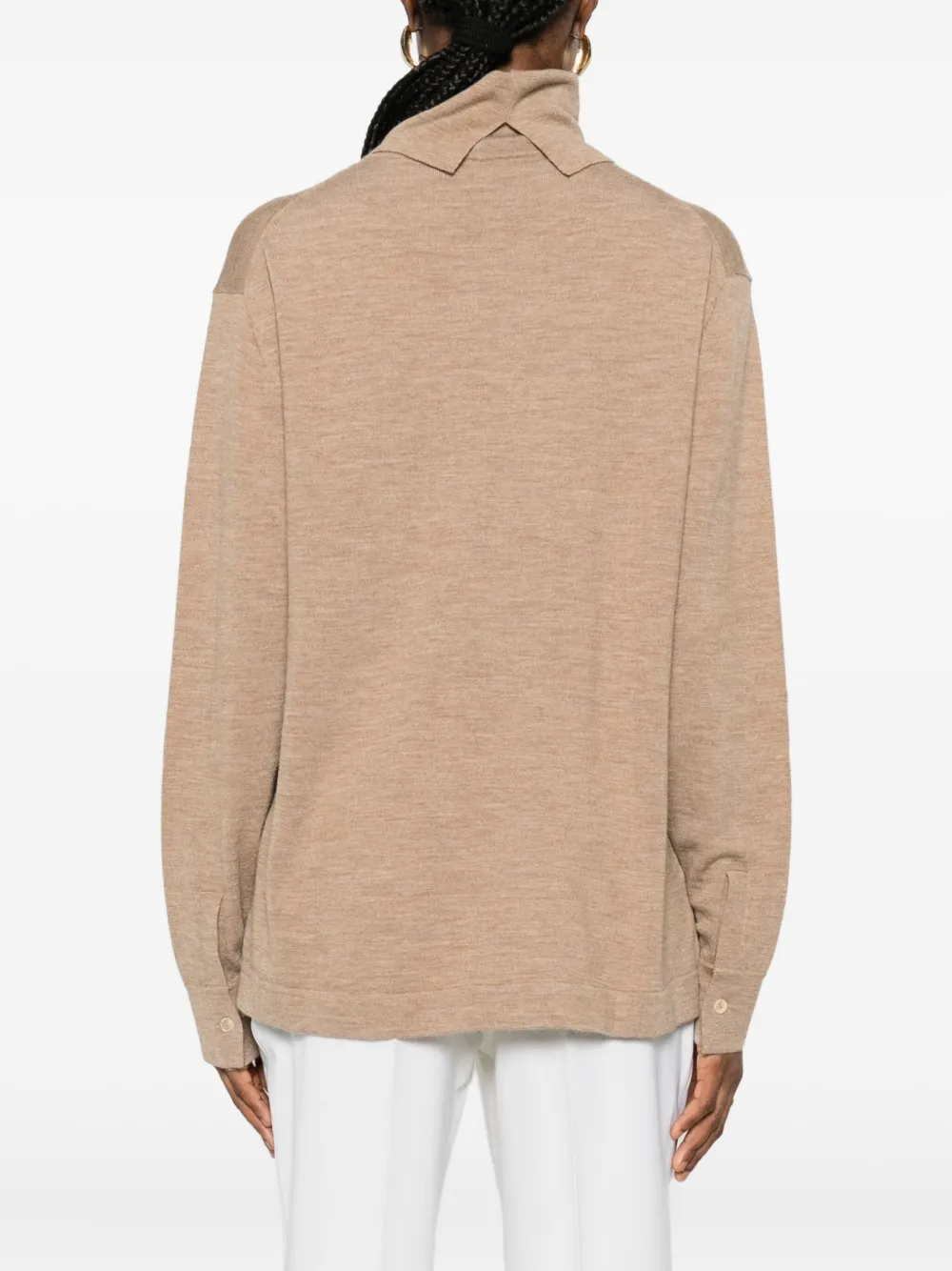P.a.r.o.s.h Roll-neck Sweater In Brown