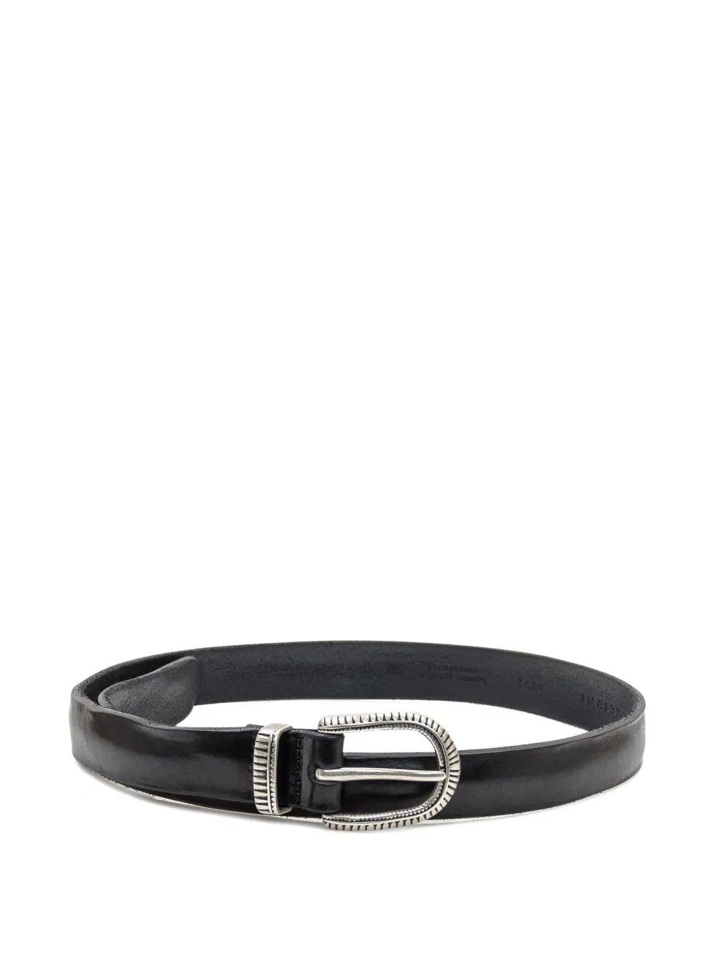Orciani engraved-buckle belt | Black | Image 1