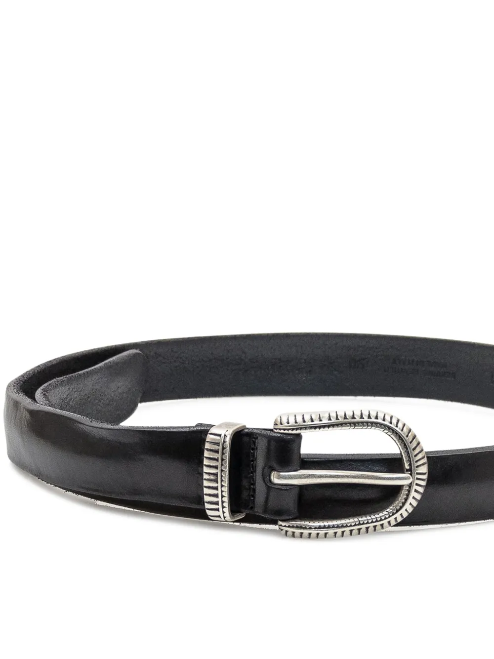 Orciani engraved-buckle belt - Zwart