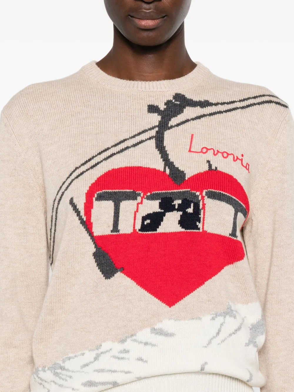 MC2 Saint Barth New Queen C trui Beige