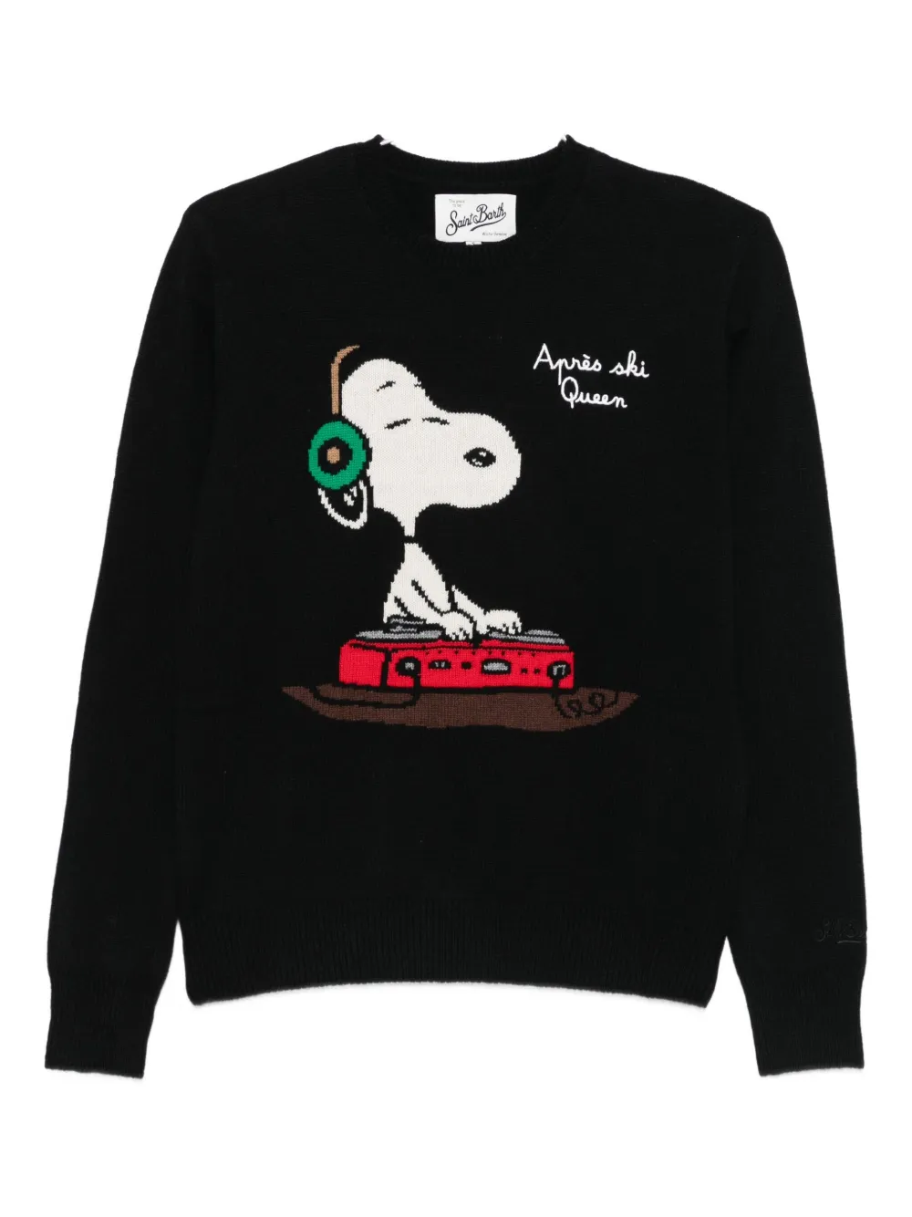 Mc2 Saint Barth X Peanuts New Queen Jumper In Black