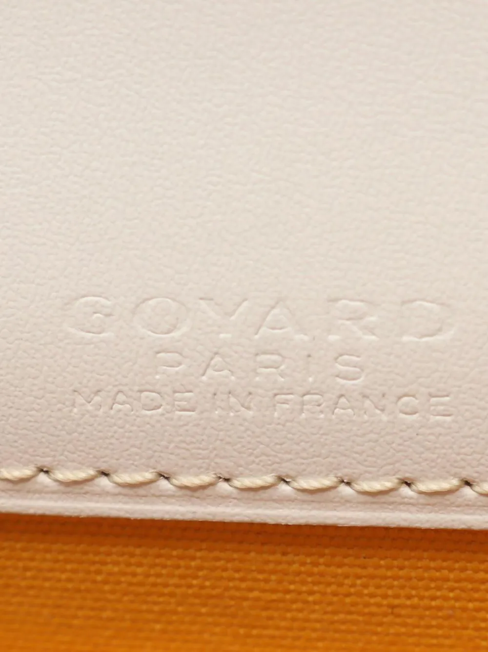 Pre-owned Goyard 2024 Mini Ine Monte Carlo Clutch Pouch In White