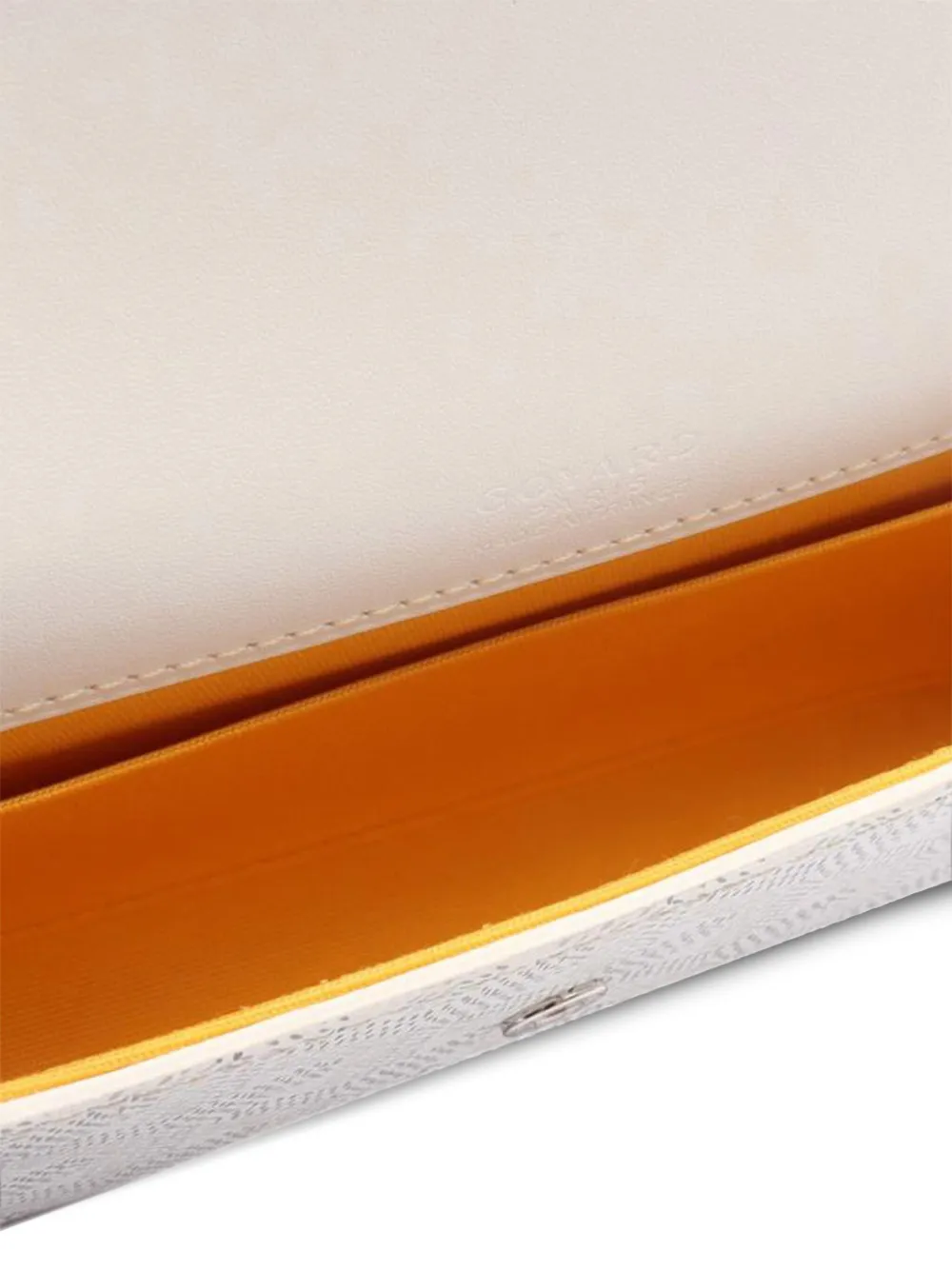 Pre-owned Goyard 2024 Mini Ine Monte Carlo Clutch Pouch In White