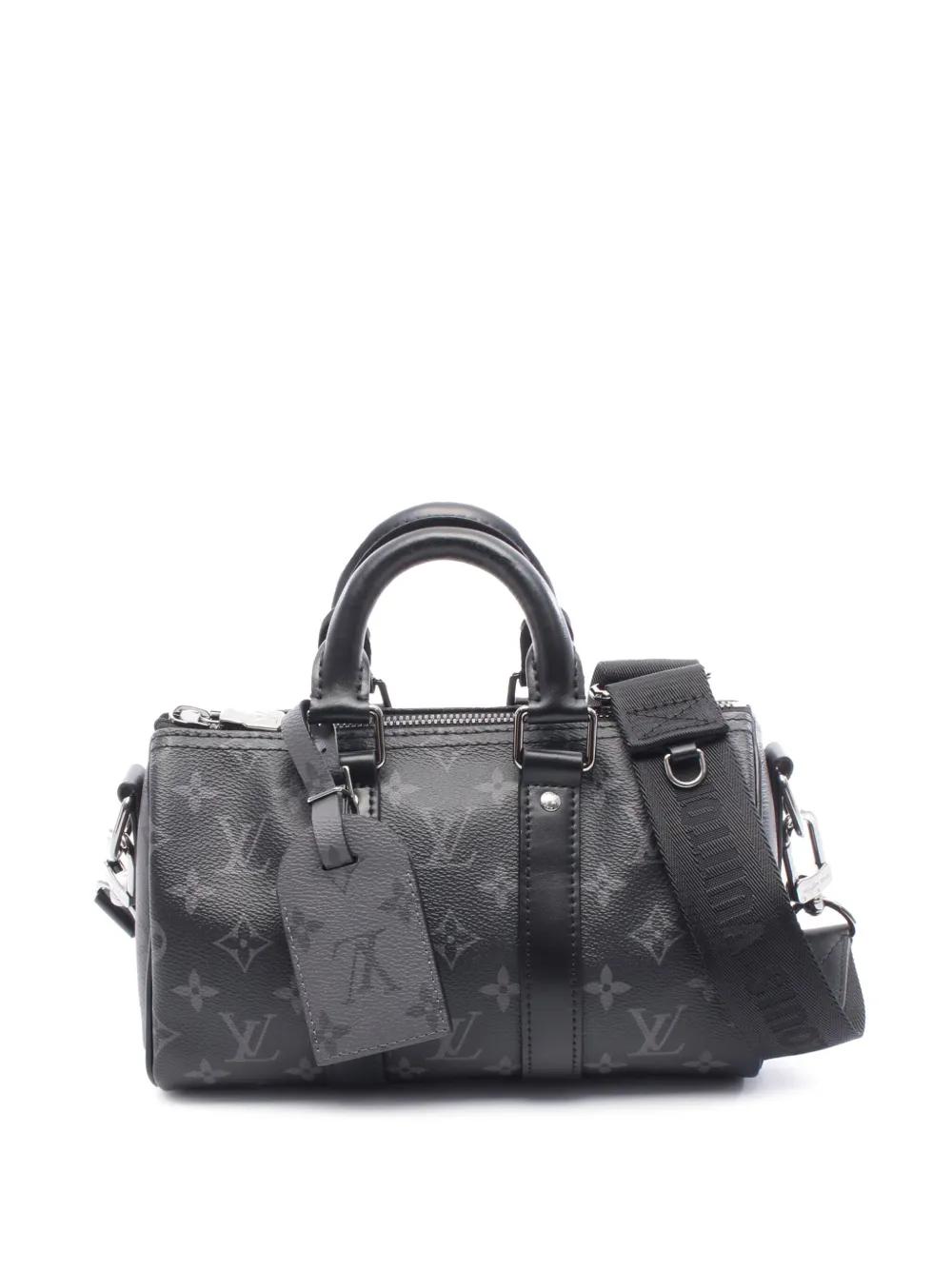 Louis Vuitton Pre-Owned 2021-2025 Monogram Eclipse Reverse Keepall Bandouliere 25 satchel | Black | Image 1