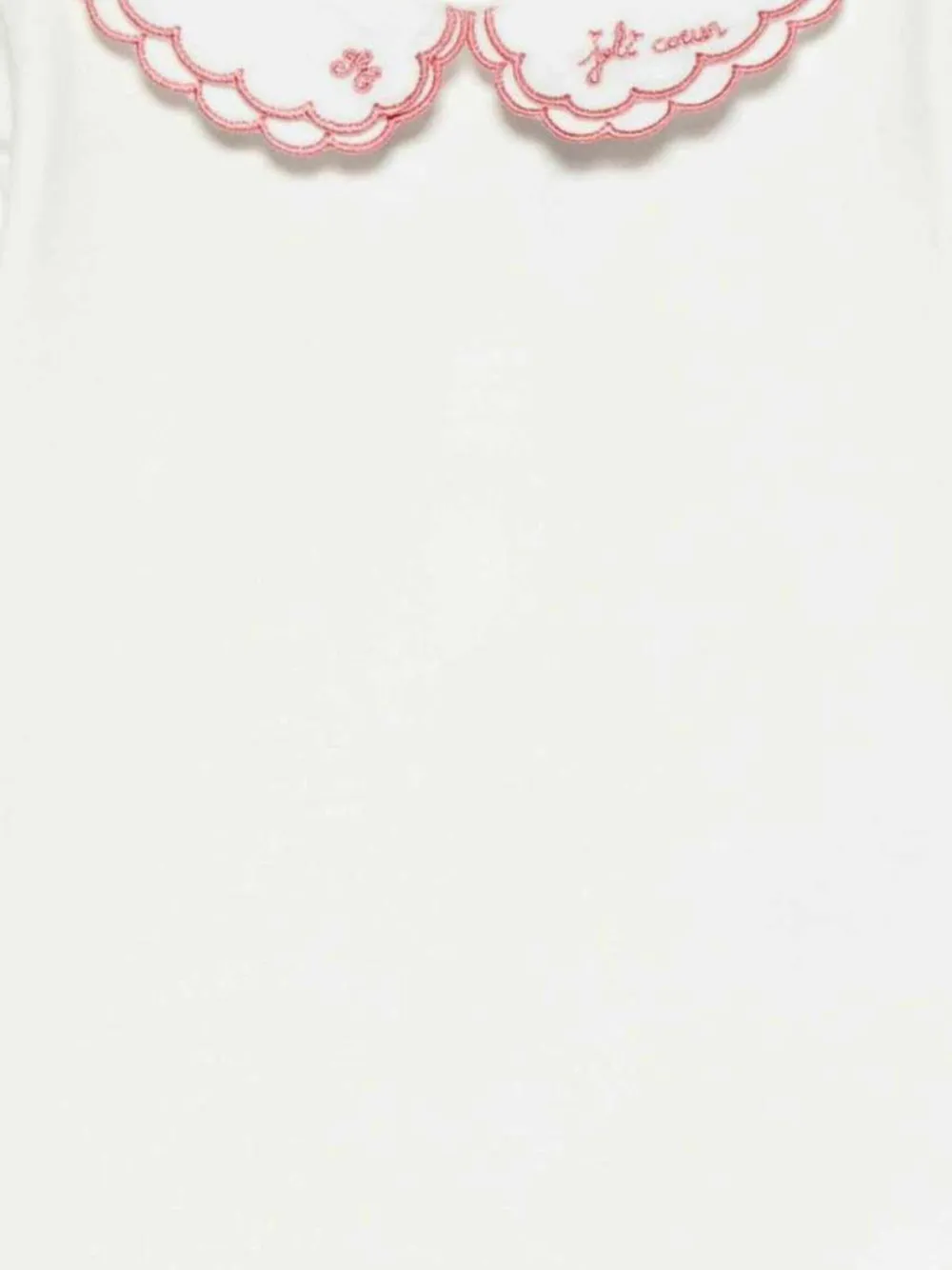 Tartine Et Chocolat Romper met geborduurde kraag Wit