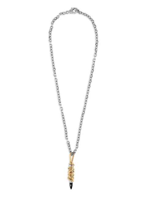 Philipp Plein bullet-pendant necklace
