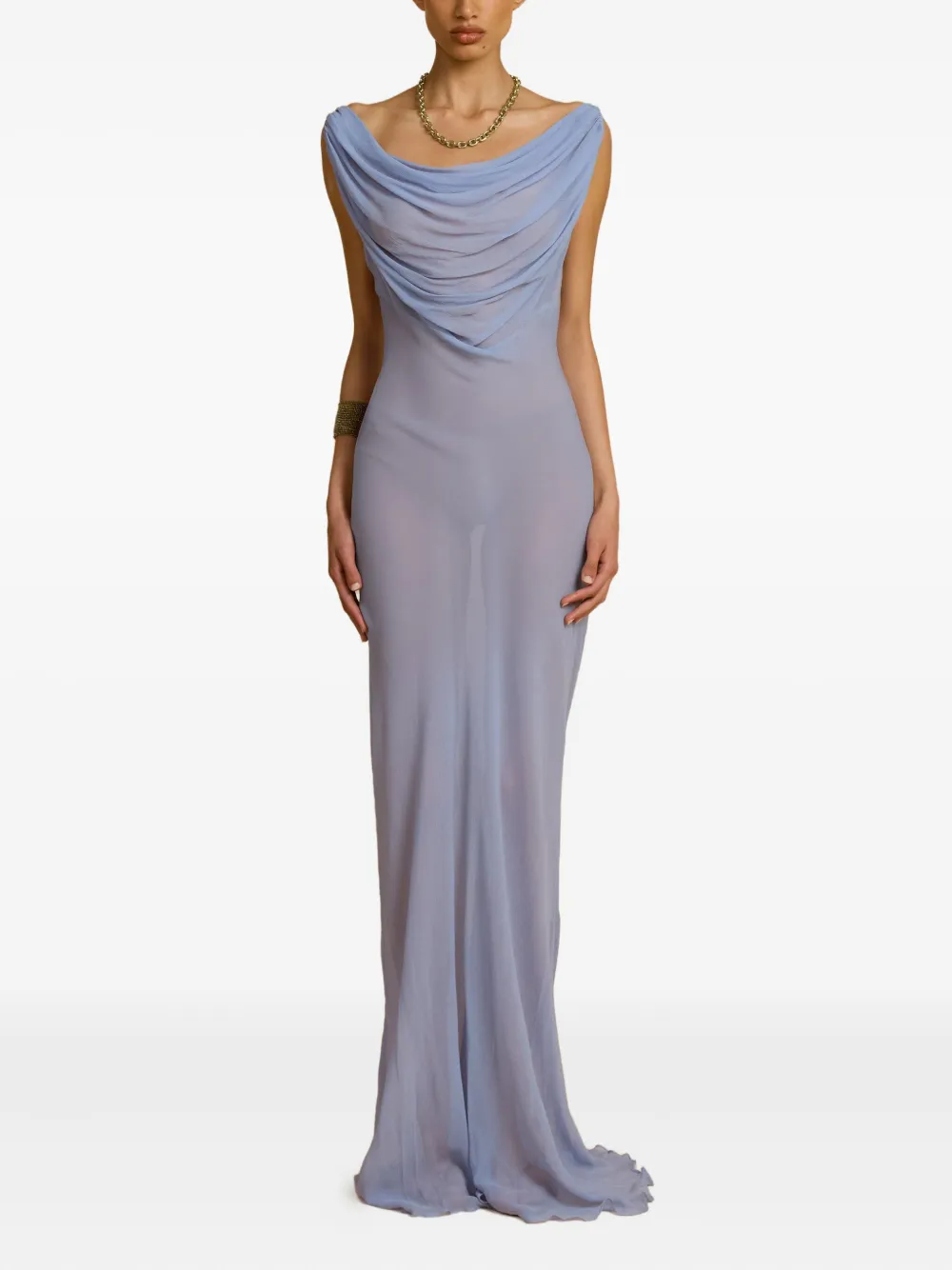 ARCINA ORI Jordana open-back maxi dress | Blue | Image 1