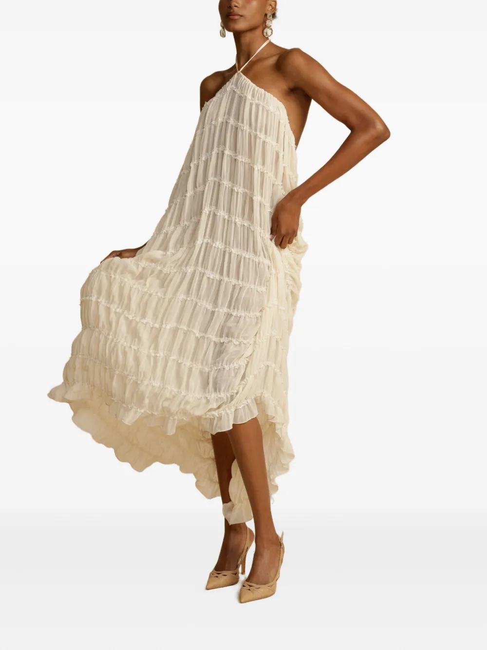 ARCINA ORI jumpsuit fruncido con cuello halter | Blusas | Image 2