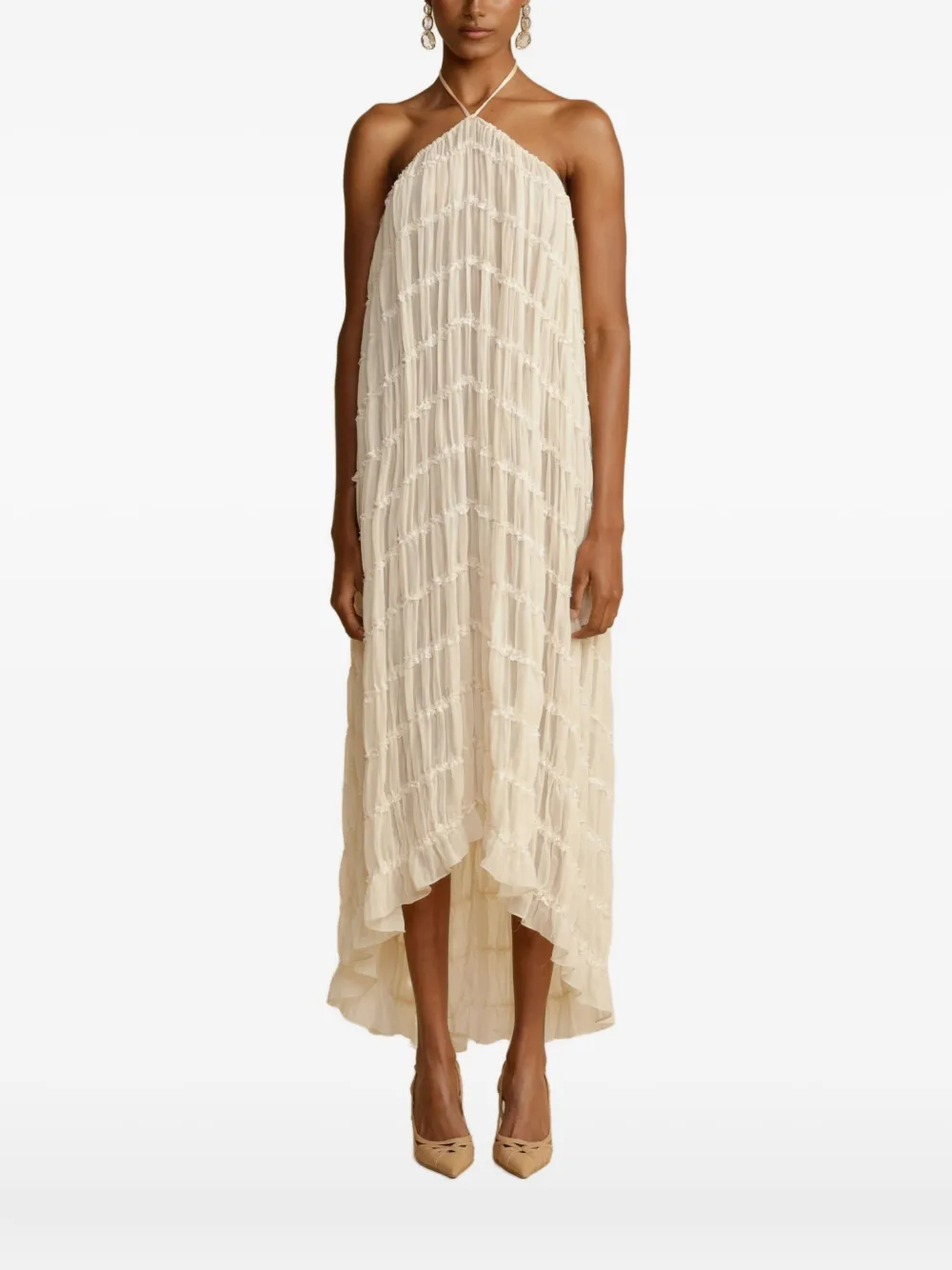 ARCINA ORI jumpsuit fruncido con cuello halter | neutro | Image 1