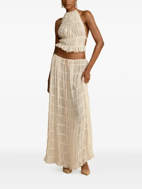 ARCINA ORI Juliette ruched halterneck top
